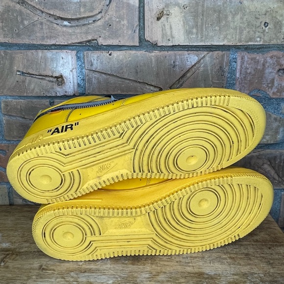 Nike Air  Force 1 Yellow Size 12 - Picture 9 of 10